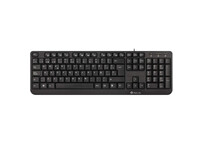 NGS Funky V3 Teclado USB Multimedia Plug & Play 1.4m Qwerty Español Negro