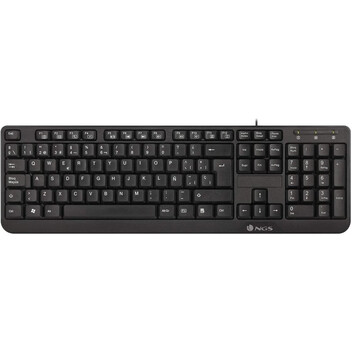NGS Funky V3 Teclado USB Multimedia Plug & Play 1.4m Qwerty Español Negro