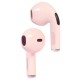 Gembird FitEar-X200P Auriculares Bluetooth Rosados