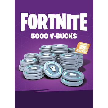 Tarjeta Regalo Fortnite - 5000 Pavos (V-Bucks) - Código Digital