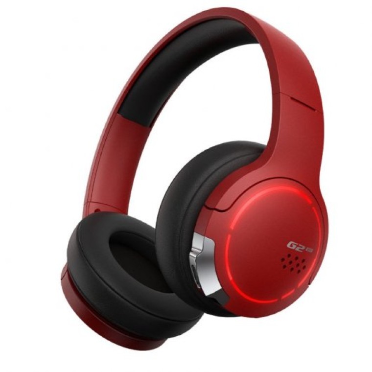 Edifier G2BT Auriculares Gaming Inalámbricos con Cancelación de Ruido Rojos