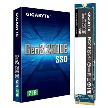 Gigabyte Gen3 2500E SSD 2TB PCIe 3.0x4 NVMe 1.3 Gigabyte Gen3 2500E SSD 2TB PCIe 3.0x4 NVMe 1.3