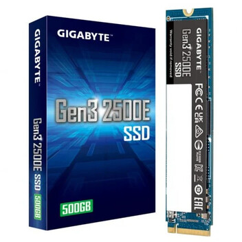 Gigabyte Gen3 2500E SSD 500GB PCIe 3.0x4 NVMe 1.3 Gigabyte Gen3 2500E SSD 500GB PCIe 3.0x4 NVMe 1.3