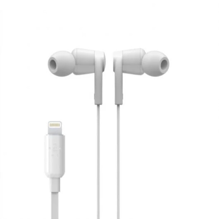 Belkin Rockstar Auriculares Lightning Blancos