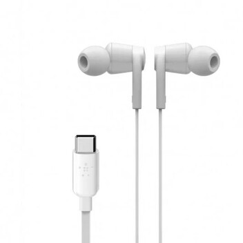 Belkin Rockstar Auriculares USB-C Blancos
