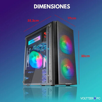 VolttierPC Pc Gaming Completo AMD Ryzen 5 5600G/16GB/1TB M.2 SSD/WiFi/Monitor 24"+Teclado/Ratón VolttierPC Pc Gaming Completo AMD Ryzen 5 5600G/16GB/1TB M.2 SSD/WiFi/Monitor 24"+Teclado/Ratón