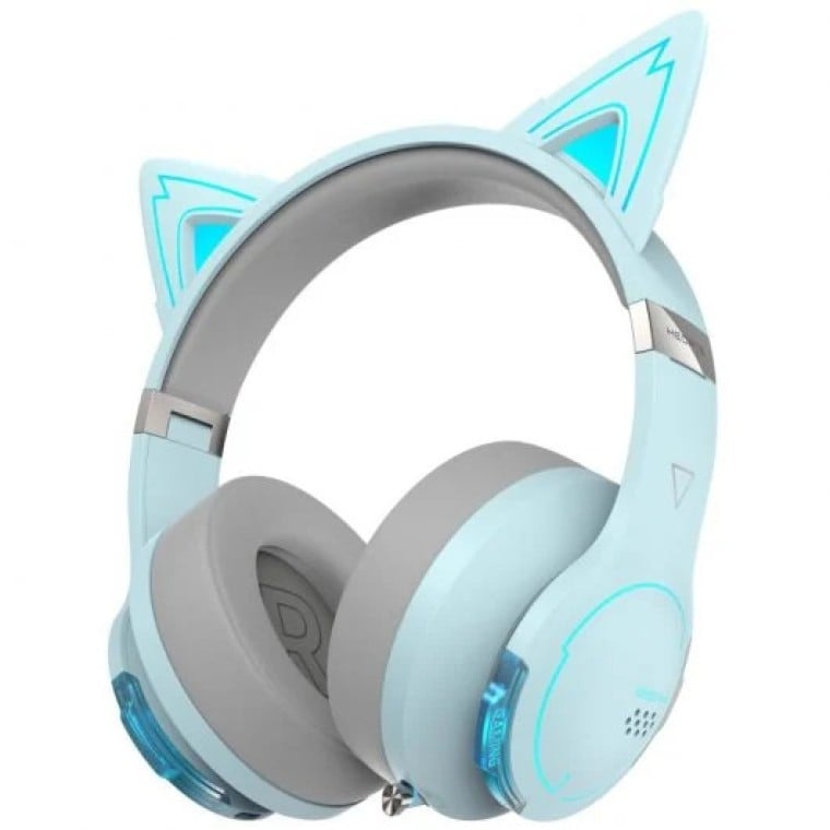 Edifier G5BT CAT Auriculares Gaming Inalámbricos RGB Azul Cielo