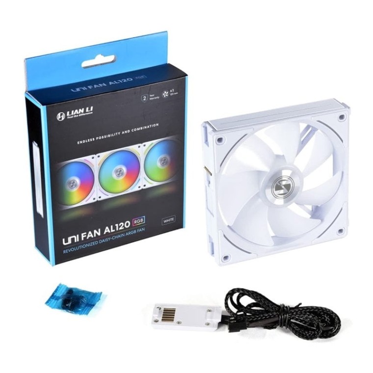 Lian-Li UNI Fan AL120 Ventilador Suplementario 120mm Blanco