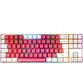 Teclado Mecánico GAMIAC TKL90G Kailh Red Hot-swap RGB 1000Hz TKL Blanco/Rosa