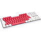 Teclado Mecánico GAMIAC TKL90G Kailh Red Hot-swap RGB 1000Hz TKL Blanco/Rosa