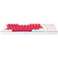 Teclado Mecánico GAMIAC TKL90G Kailh Red Hot-swap RGB 1000Hz TKL Blanco/Rosa