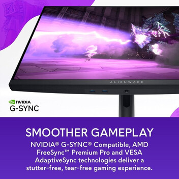 Monitor Dell Alienware AW2724DM 27" LED IPS QHD 180Hz HDR600 Altura Ajustable FreeSync Premium Pro Monitor Dell Alienware AW2724DM 27" LED IPS QHD 180Hz HDR600 Altura Ajustable FreeSync Premium Pro