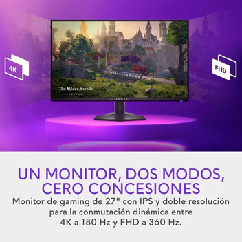 Monitor Dell Alienware AW2725QF 27" LED IPS UltraHD 4K 180Hz Altura Ajustable HDR 600 G-SYNC Compati Monitor Dell Alienware AW2725QF 27" LED IPS UltraHD 4K 180Hz Altura Ajustable HDR 600 G-SYNC Compati