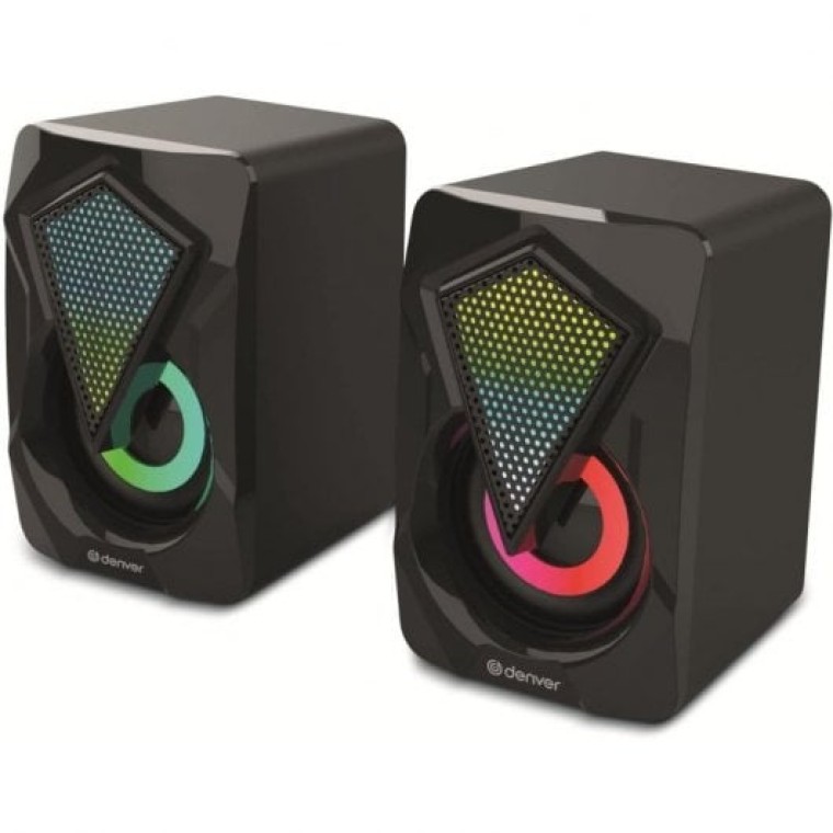 Denver GAS-500 Altavoces Gaming 2x3W RSM USB RGB