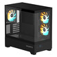 Torre PC Caja PC Gigabyte C201 Panoramic Negra ATX Cristal Templado RGB 3 Ventiladores