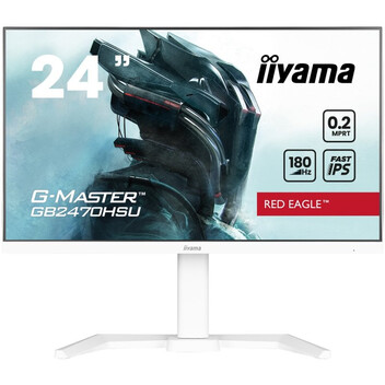 Monitor iiyama G-Master GB2470HSU-W6 23.8" Fast IPS FullHD 180Hz 0.2 ms USB-A Altavoces Altura Ajust