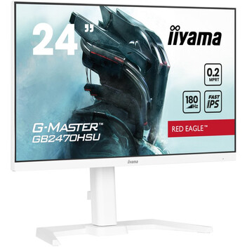 Monitor iiyama G-Master GB2470HSU-W6 23.8" Fast IPS FullHD 180Hz 0.2 ms USB-A Altavoces Altura Ajust