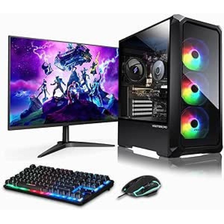 VolttierPC PC Gaming Completo AMD Ryzen 7 5700G/32GB/1TB SSD + Monitor 24" + Teclado/Ratón