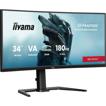 Monitor iiyama G-Master GCB3484WQSU-B1 34" VA CURVO UWQHD 180Hz 0.4ms FreeSync USB-A Altavoces Altur Monitor iiyama G-Master GCB3484WQSU-B1 34" VA CURVO UWQHD 180Hz 0.4ms FreeSync USB-A Altavoces Altur
