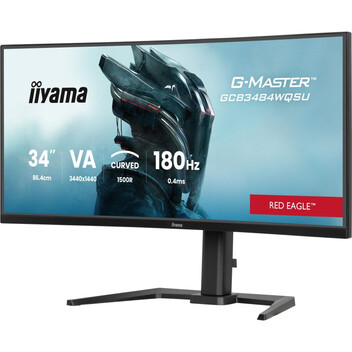 Monitor iiyama G-Master GCB3484WQSU-B1 34" VA CURVO UWQHD 180Hz 0.4ms FreeSync USB-A Altavoces Altur Monitor iiyama G-Master GCB3484WQSU-B1 34" VA CURVO UWQHD 180Hz 0.4ms FreeSync USB-A Altavoces Altur