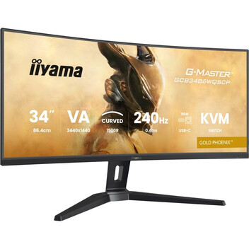 Monitor iiyama G-MASTER GCB3486WQSCP-B1 34" UltraWide QHD 240Hz HDR400 FreeSync Premium Curvo USB-C Monitor iiyama G-MASTER GCB3486WQSCP-B1 34" UltraWide QHD 240Hz HDR400 FreeSync Premium Curvo USB-C