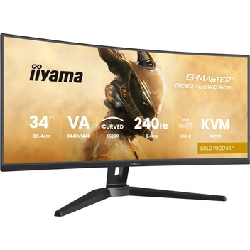 Monitor iiyama G-MASTER GCB3486WQSCP-B1 34" UltraWide QHD 240Hz HDR400 FreeSync Premium Curvo USB-C Monitor iiyama G-MASTER GCB3486WQSCP-B1 34" UltraWide QHD 240Hz HDR400 FreeSync Premium Curvo USB-C