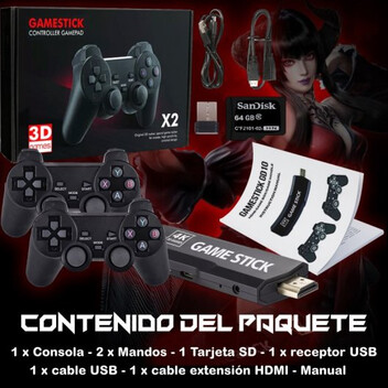 UnicView GD10 Retro Consola Stick 64GB con EmuELEC/EmulationStation/RetroArch