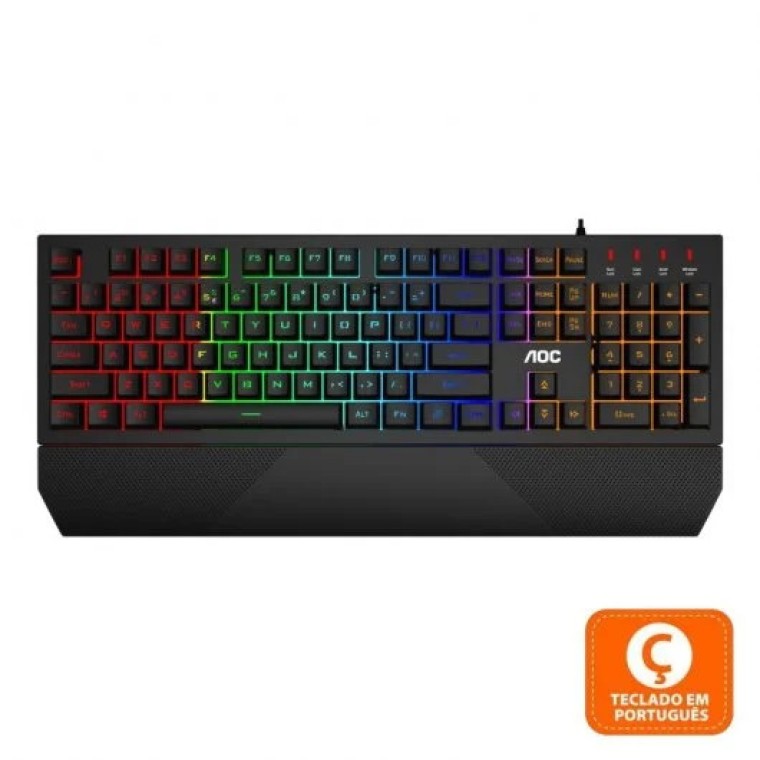 AOC Teclado GK200 Semi-Mecânico Iluminado RGB (PT)