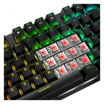 Hiditec GK400 Teclado Mecánico Negro ARGB Switch Rojo Hiditec GK400 Teclado Mecánico Negro ARGB Switch Rojo