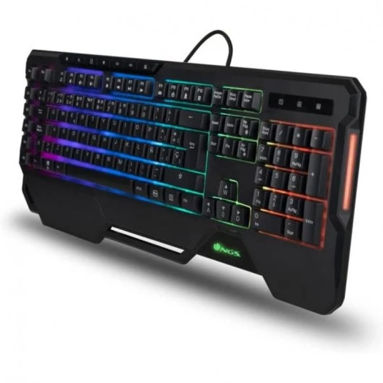 NGS GKX-450 Teclado Gaming de Membrana con Luces RGB