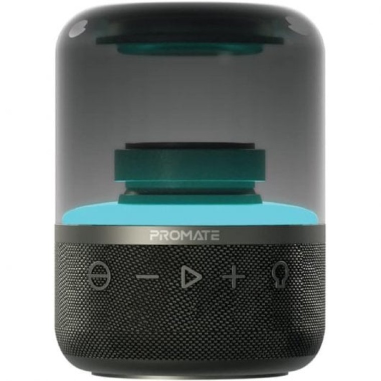 Promate Glitz Altavoz 8W Bluetooth TWS 360º Negro