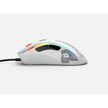 Ratón Glorious con cable 12000 DPI para gaming avanzada mano derecha Blanco