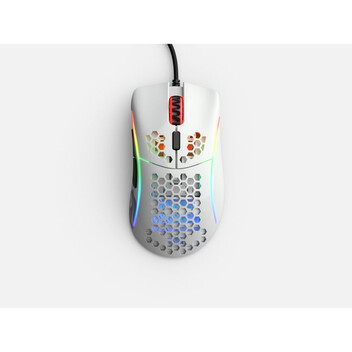 Ratón Glorious con cable 12000 DPI para gaming avanzada mano derecha Blanco