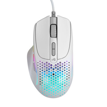 Ratón Glorious con cable 26000 DPI RGB blanco 9 botones programables