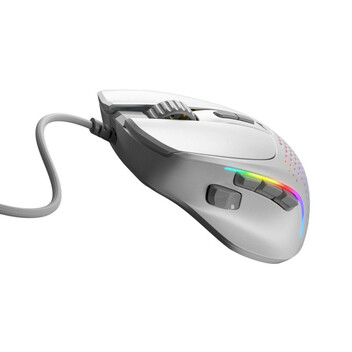 Ratón Glorious con cable 26000 DPI RGB blanco 9 botones programables