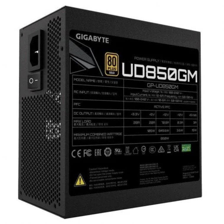 Gigabyte GP-UD850GM 850W 80 Plus Gold Modular