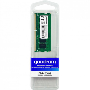 Goodram GR2666S464L19/32G SO-DIMM DDR4 2666MHz 32GB CL19 Goodram GR2666S464L19/32G SO-DIMM DDR4 2666MHz 32GB CL19