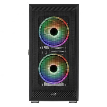 Aerocool Graphite ARGB Cristal Templado USB 3.0 Negro