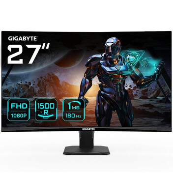Monitor Gigabyte GS27FC 27" 1080p 180Hz VA Curvo 1500R FreeSync Premium HDR