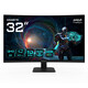 Monitor Gigabyte 31.5″ QHD 180Hz VA Curvo FreeSync HDR 1ms Eyesafe 2.0