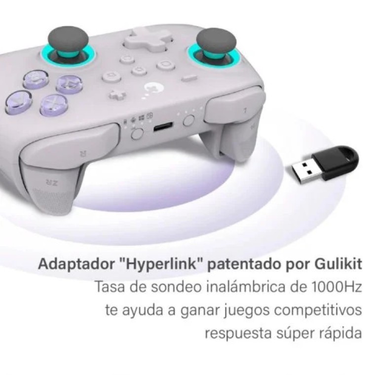 Gulikit KK3 Max NS39 Gamepad Retro Gris para Nintendo Switch/PC/Android/iOS