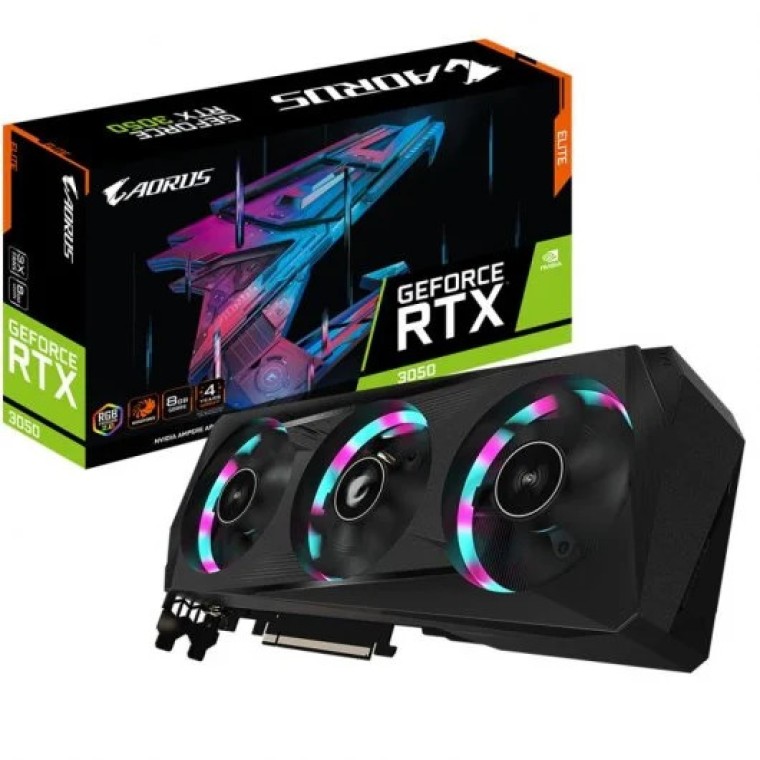 Gigabyte AORUS GeForce RTX 3050 ELITE 8GB GDDR6