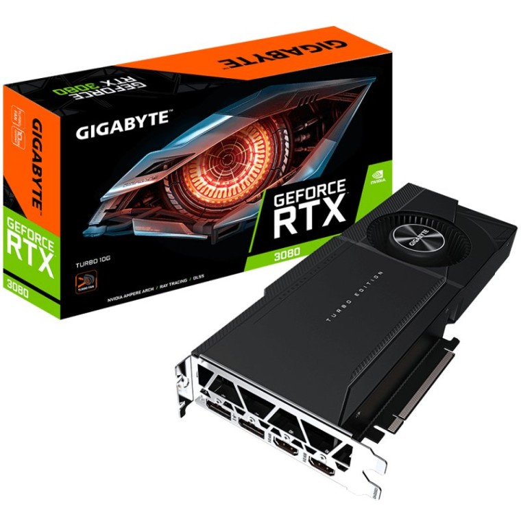 Gigabyte GeForce RTX 3080 TURBO Rev 2.0 LHR 10GB GDDR6X