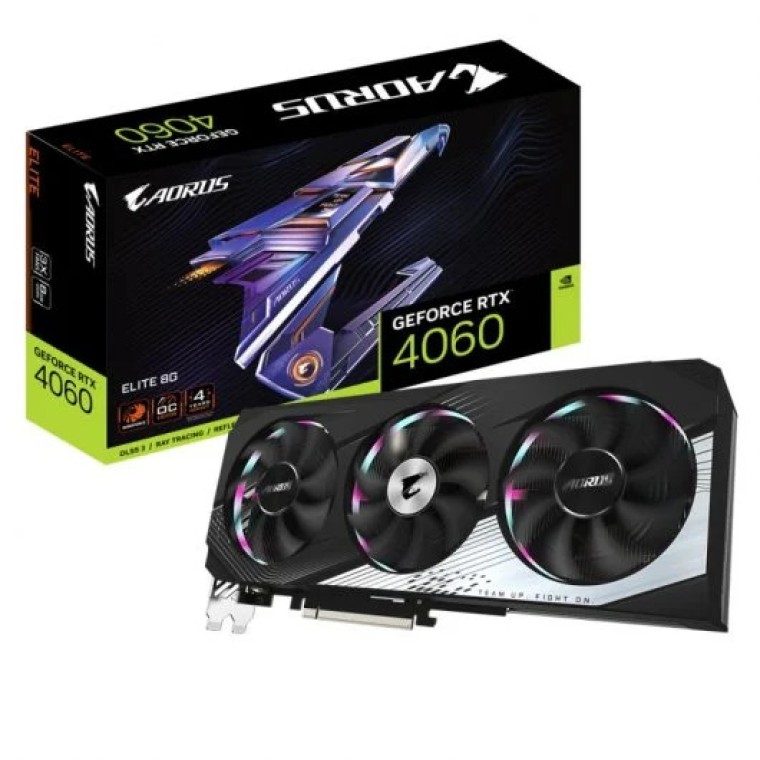 Gigabyte AORUS GeForce RTX 4060 ELITE 8GB GDDR6 DLSS3