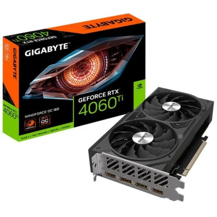 Gigabyte GeForce RTX 4060 Ti WINDFORCE OC 16GB GDDR6 DLSS3