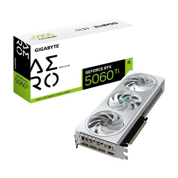 Tarjeta Gráfica Gigabyte GeForce RTX 5060 Ti AERO OC 8GB GDDR7 Reflex 2 RTX AI DLSS4 Tarjeta Gráfica Gigabyte GeForce RTX 5060 Ti AERO OC 8GB GDDR7 Reflex 2 RTX AI DLSS4