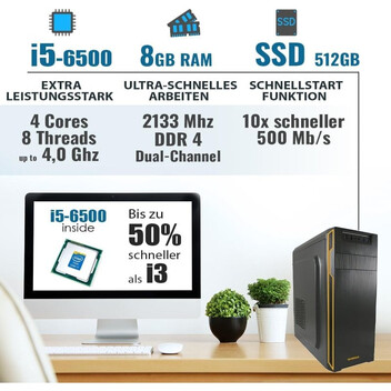 Ordenador Sobremesa PC Sobremesa GREED Basic 7 Intel Core i5-6500 8GB 240GB SSD Windows 11 Pro WiFi Ordenador Sobremesa PC Sobremesa GREED Basic 7 Intel Core i5-6500 8GB 240GB SSD Windows 11 Pro WiFi