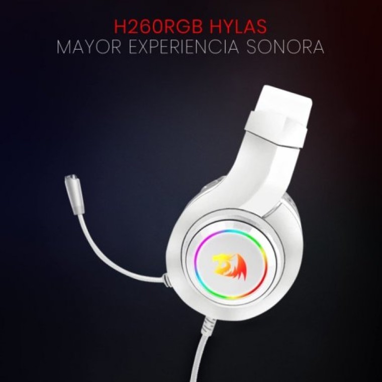 Redragon Hylas H260 Auriculares Gaming RGB Blancos