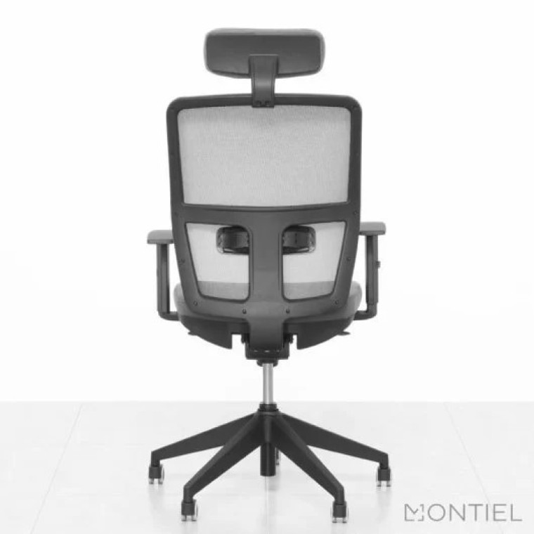 Kunnaref JM Silla Ergonómica Gris para Oficinas Respaldo Malla