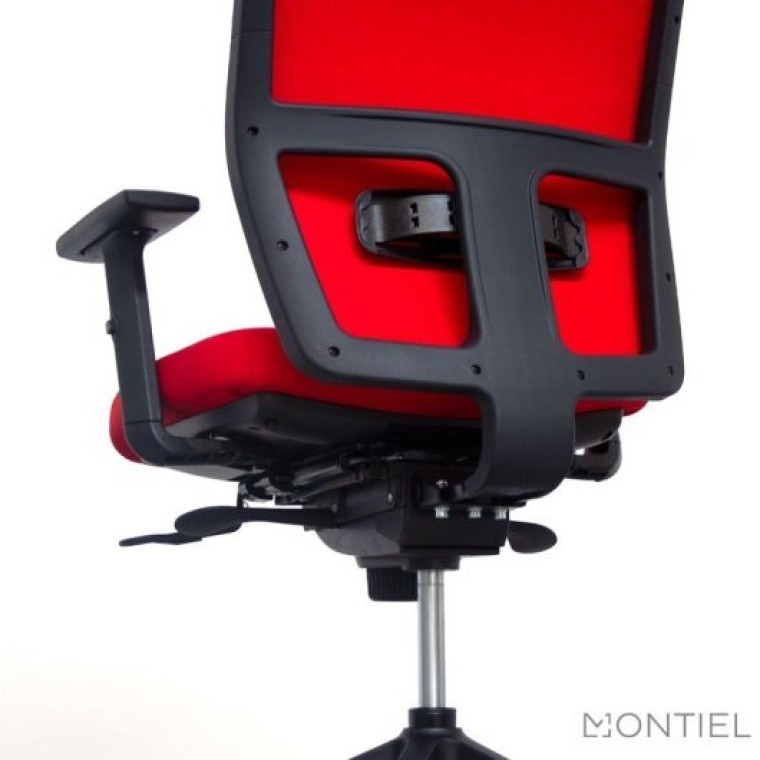 Silla Ergonómica Tapizada JM de Kunna Cabezal Rojo